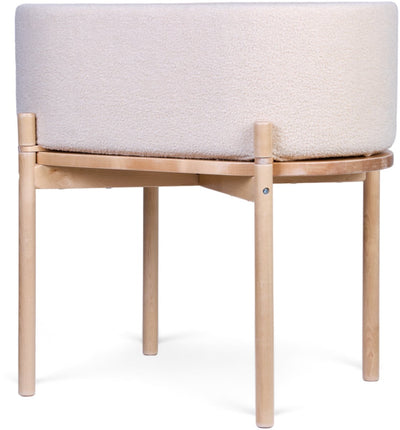 Childhome teddy wieg – 2-in-1 babywieg en kindertafel – ecru – inclusief matras – 79x45x82 cm