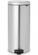 Brabantia pedaalemmer newicon 30 ltr matt steel fingerprintproof met kunststof binnenemmer