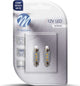 M-tech led c5w 12v 36mm - basis 3x led diode - canbus - wit - set