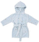 Little dutch badjas - maat 74 80 - badjas kind jongens meisjes - blauw - forest friends