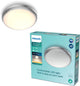 Philips led philips doris badkamerplafonnière - nikkel - klein - 6 w