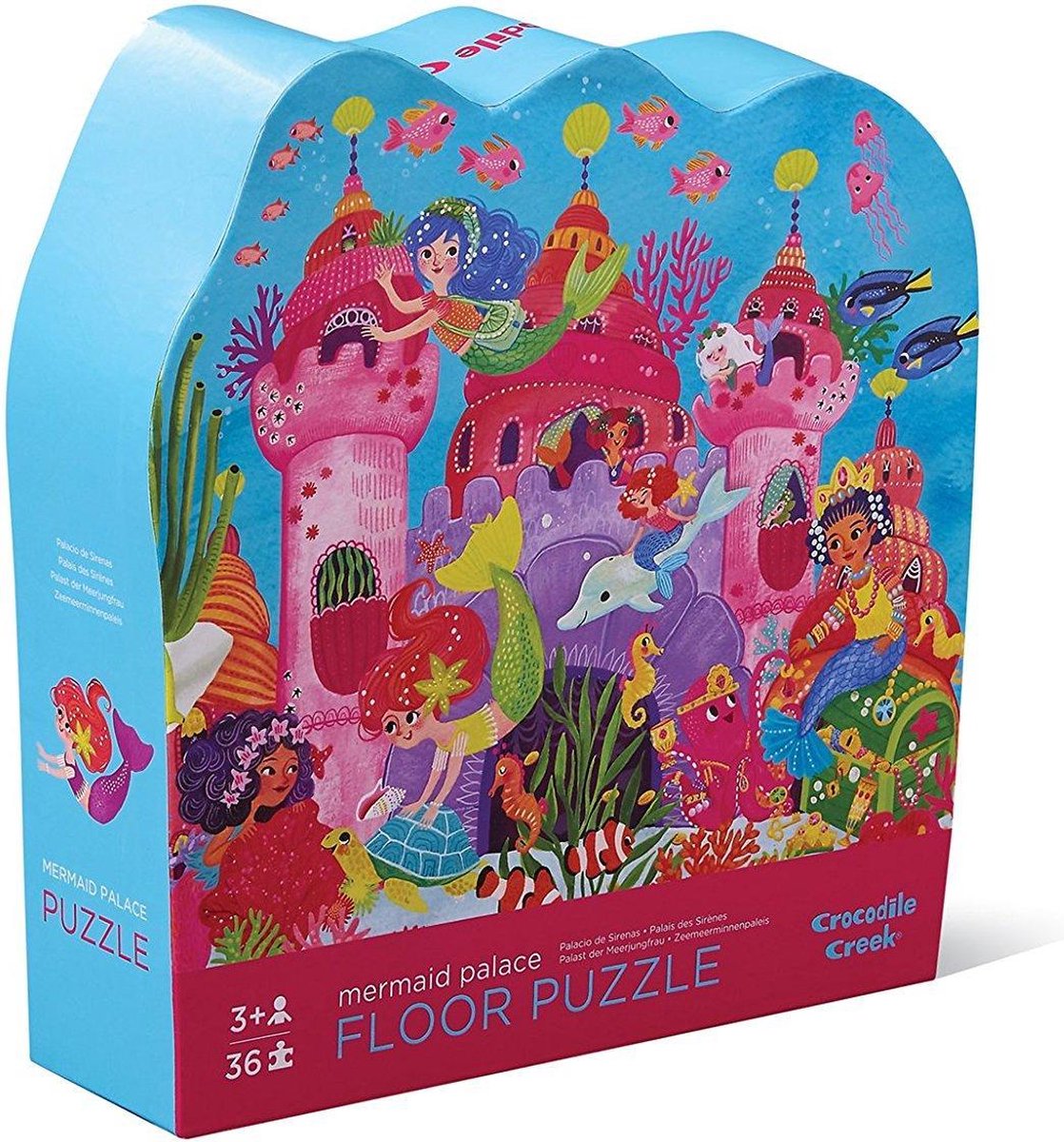 Crocodile creek zeemeermin puzzel met dieren -