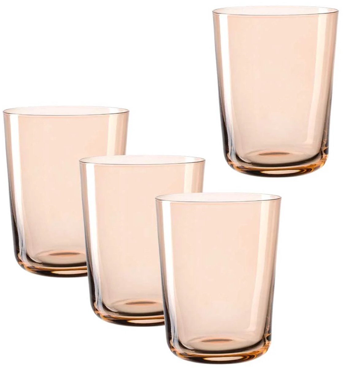 Leonardo leggero glas 330ml cachi - set 4