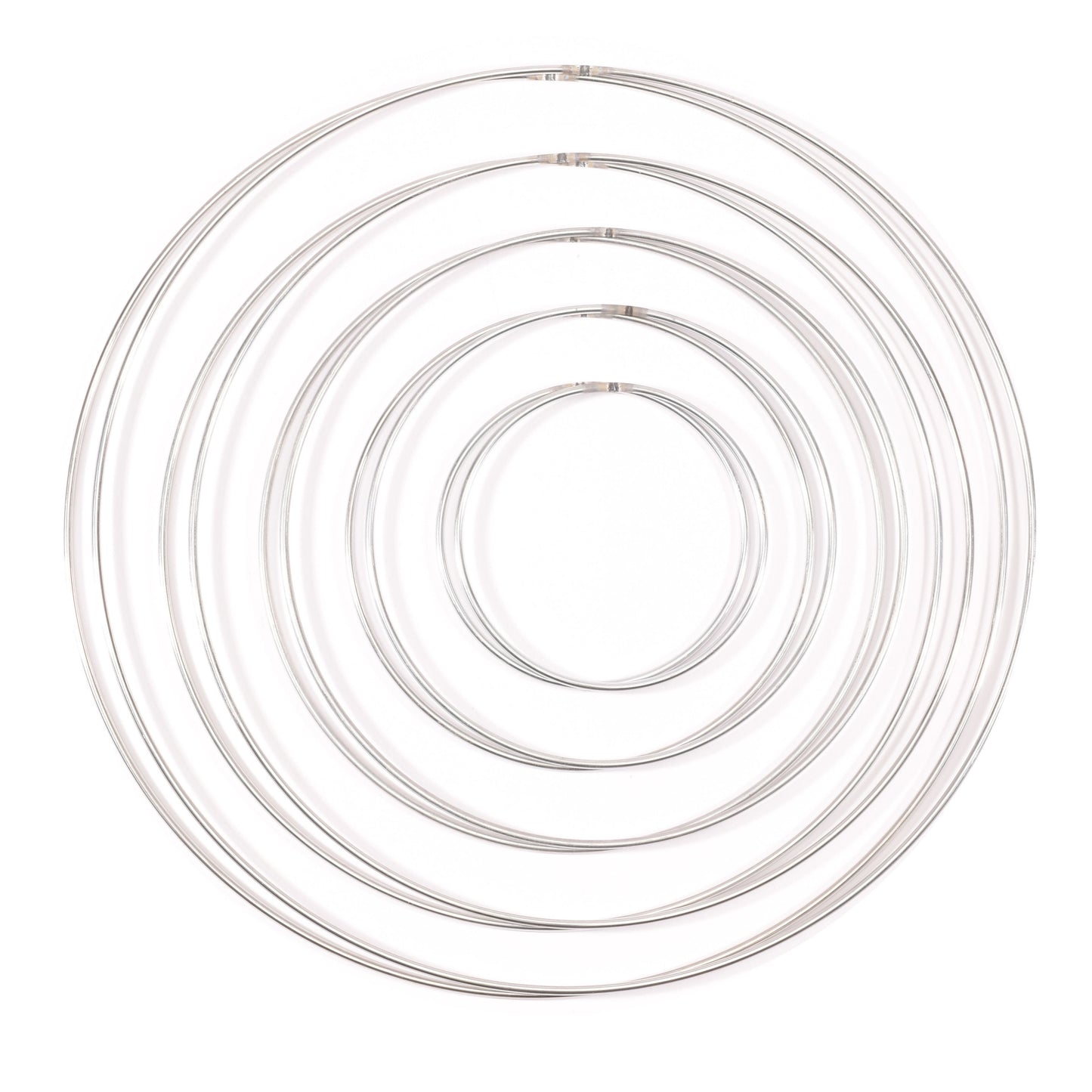Vaessen creative • metalen ringen set 3mm zilver 10x