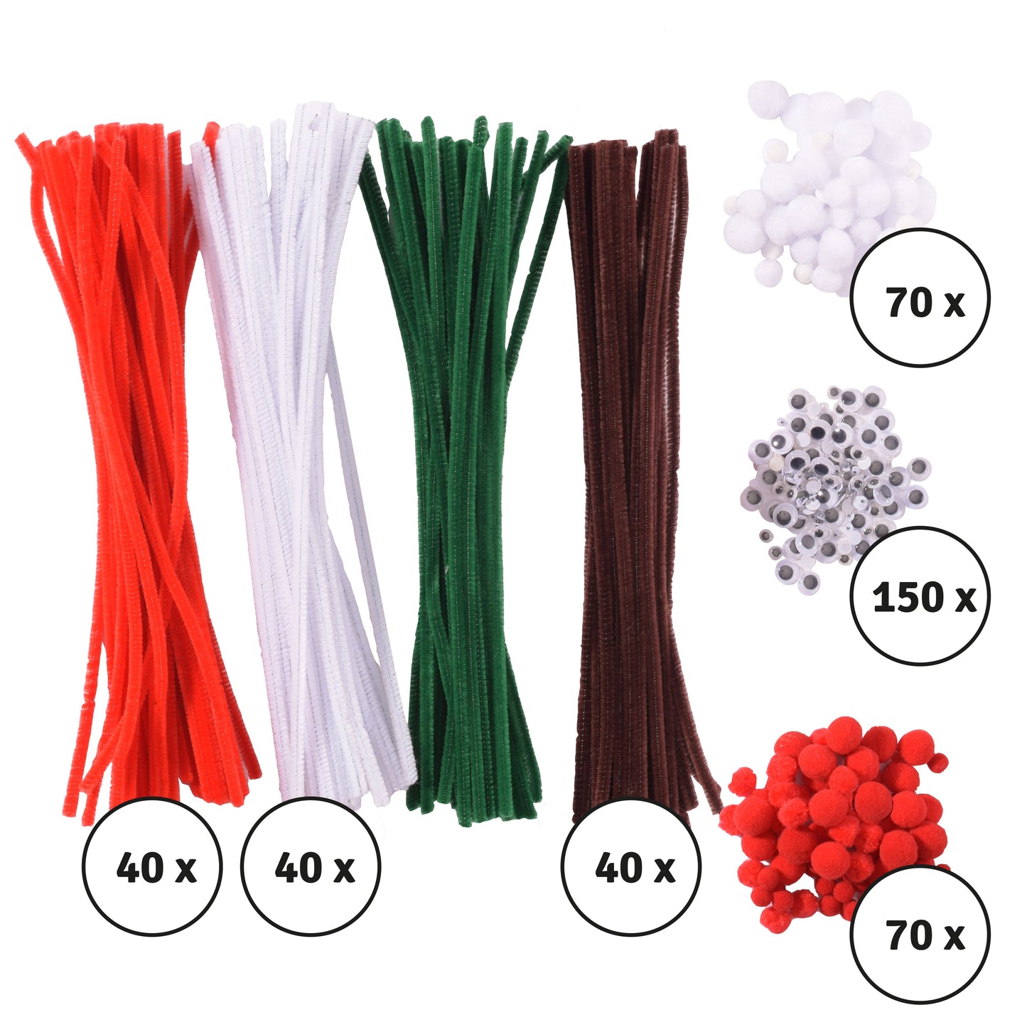 Vaessen creative • kerst knutselpakket 450stuks