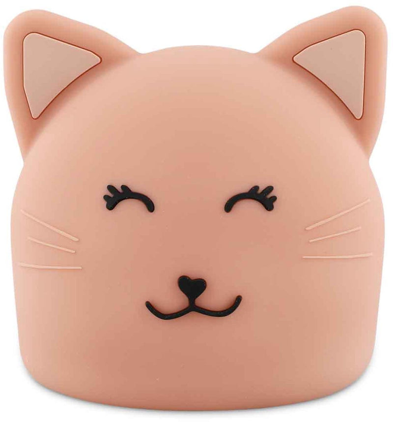 Trixie nachtlamp mrs. cat - oplaadbare nachtlamp voor kinderen - 3 lichtsterktes - met timer - roze