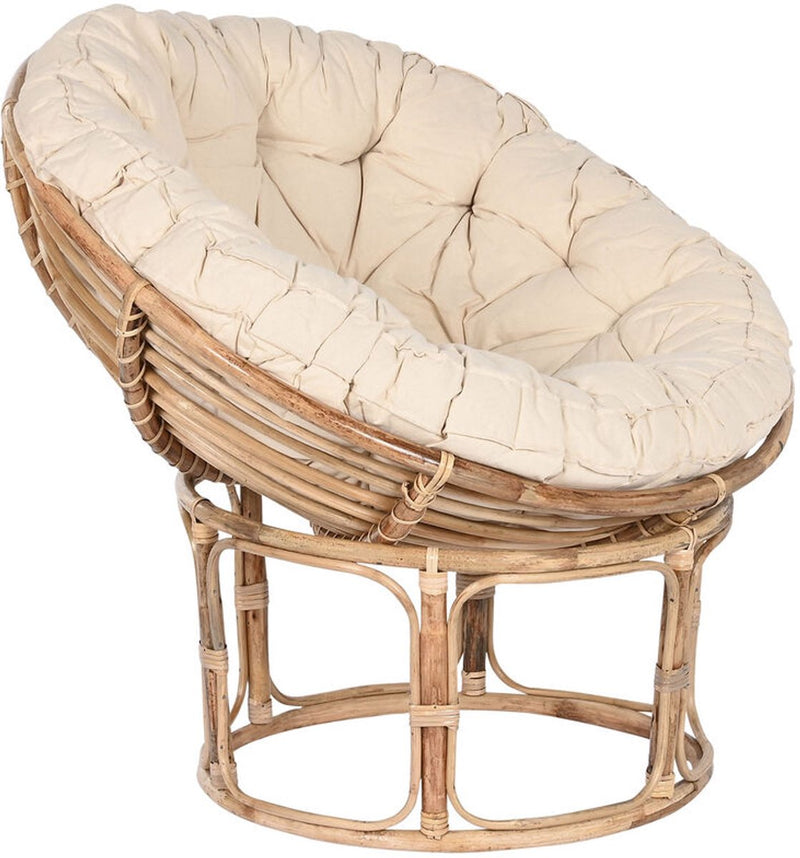 Home esprit trädgårdsstol bamboe rotan 91 x 65 x 81 cm