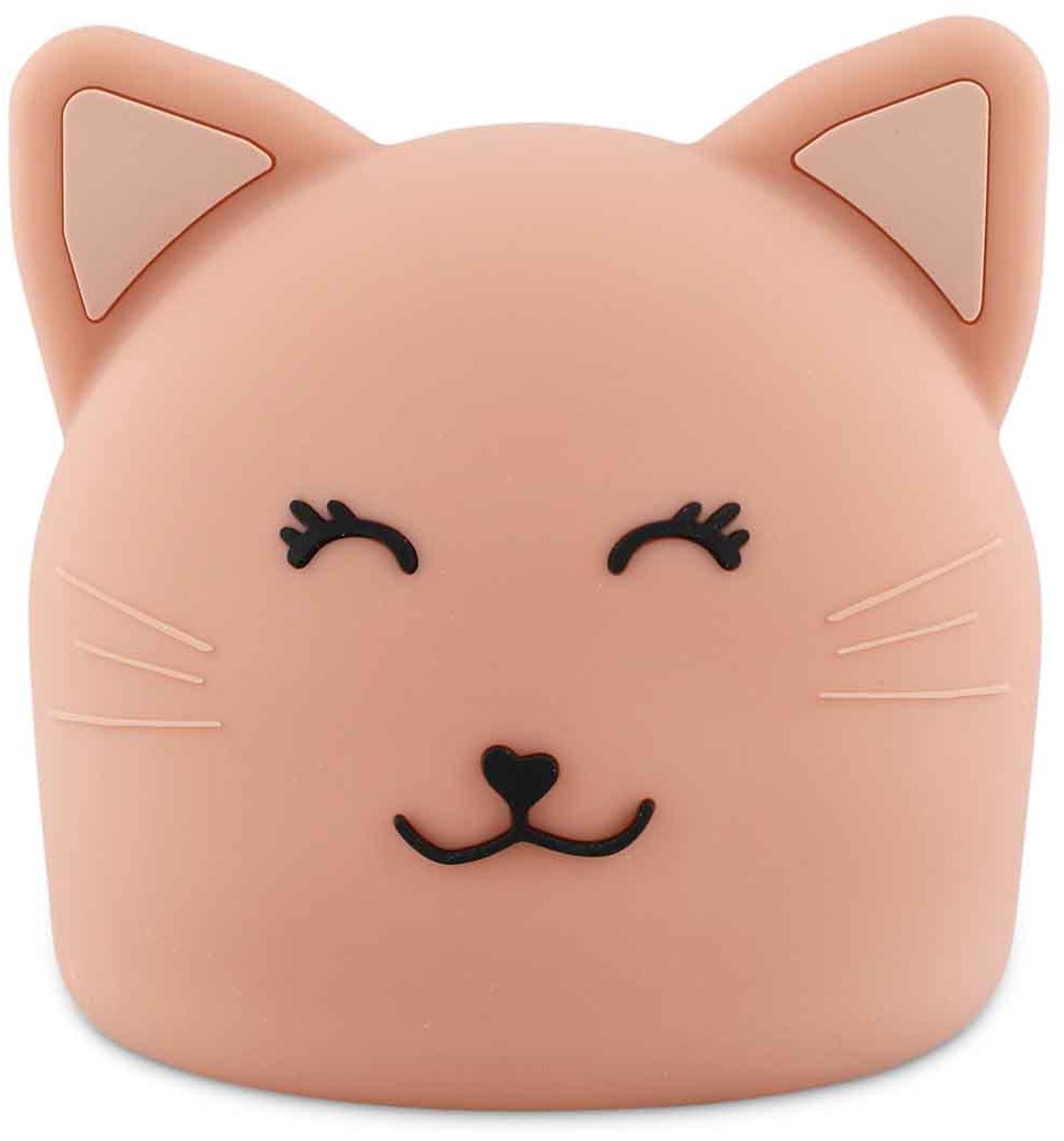 Trixie nachtlamp mrs. cat - oplaadbare nachtlamp voor kinderen - 3 lichtsterktes - met timer - roze