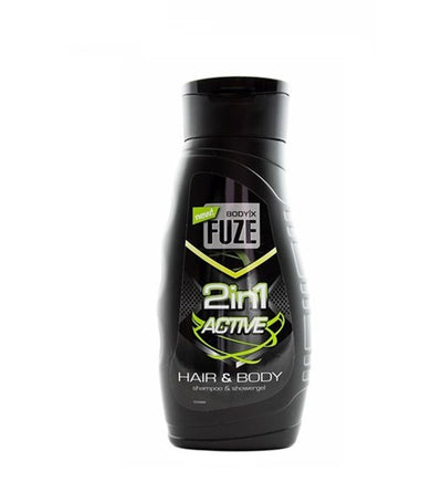 Body-x fuze 2in1 body hair wash 300ml active