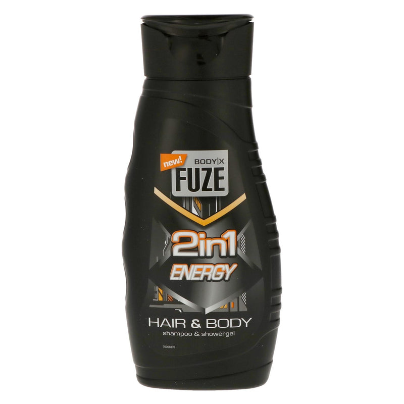 Body-x fuze body hair wash 300ml energy