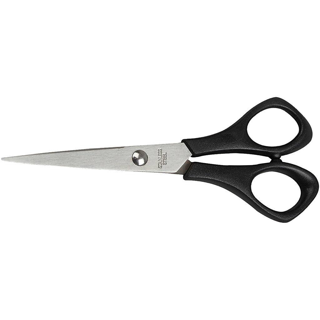 Schoolscharen, l: 14 cm, puntig, rechtshandig, 1 stuk