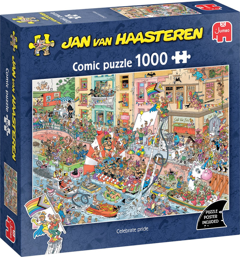 Jan van haasteren celebrate pride - puzzel 1000 stukjes volwassenen - legpuzzels