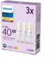 Philips led capsule - 40 w - g9 - warmwit licht - 3 stuks