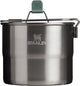 Stanley adventure stainless camping kookset voor twee personen - 6 delige kook set met kommen en sporks - roestvrijstalen pan met deksel - voor backpacken, hiken en kamperen