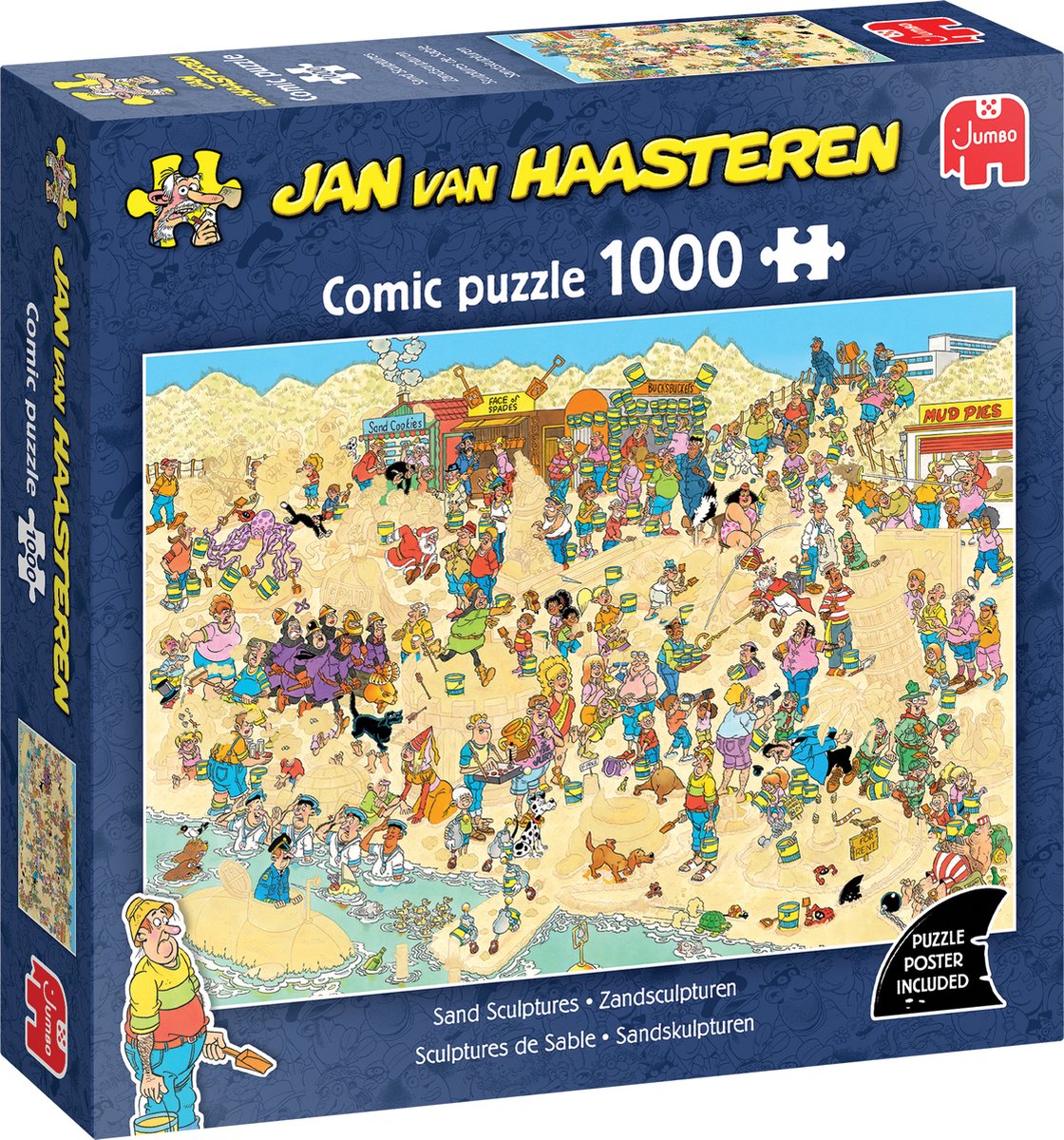 Jan van haasteren - zandsculpturen - 1000 stukjes puzzel - legpuzzel