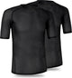 Gripgrab - ultralight mesh 2pack korte mouw base layer zomer fiets ondershirt polygiene zweethemd - zwart - heren - maat xxl
