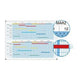 Jaarplanner-set ultradex wit, zilver 800070