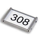 Deurbord ultradex zilver 310977