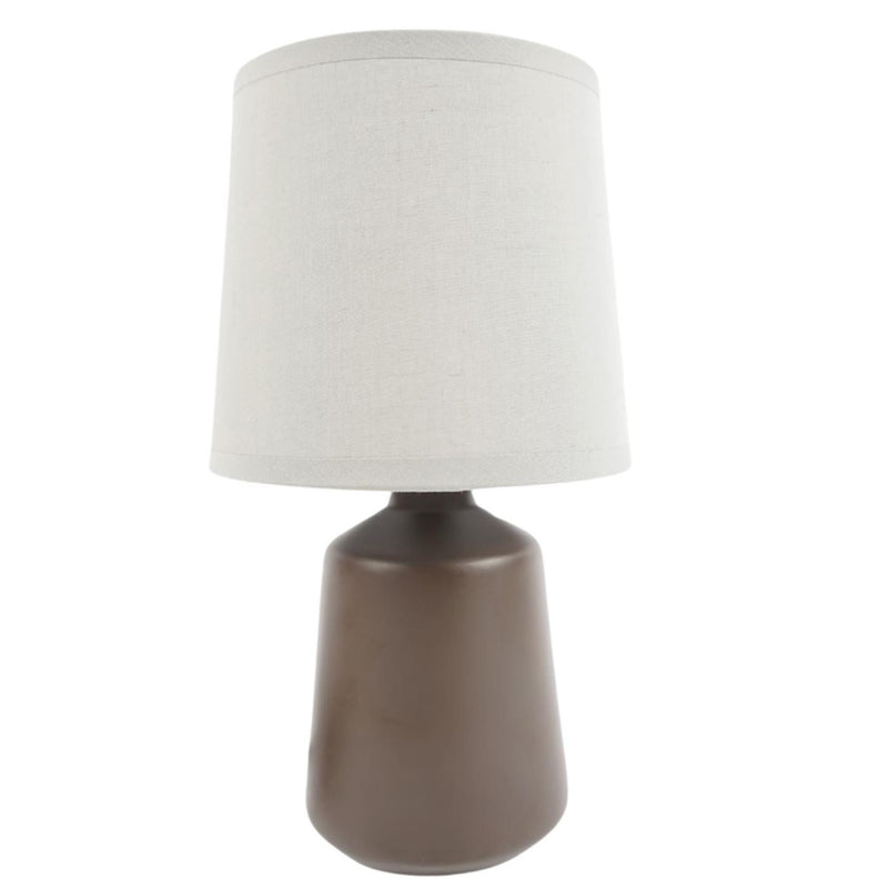 Tafellamp keramiek bruin 27cm