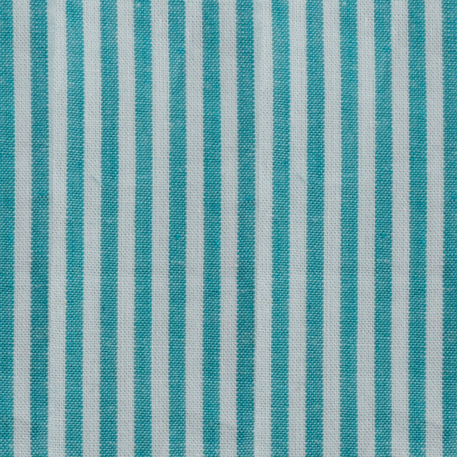 Vaessen creative • coco-ton katoen stof 45x50cm basic turkoois gestreept