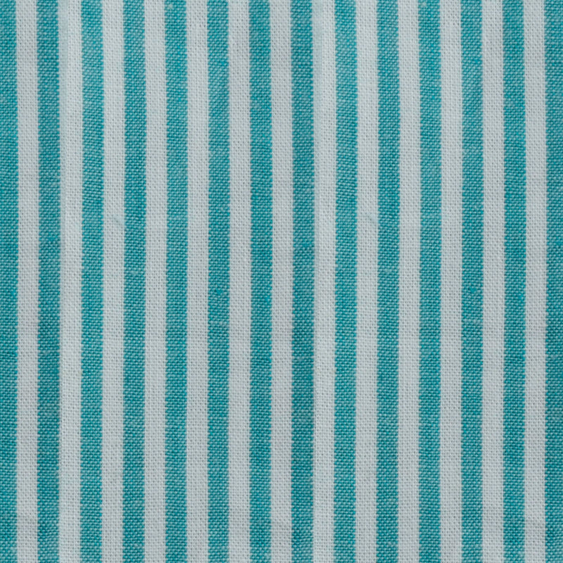 Vaessen creative • coco-ton katoen stof 45x50cm basic turkoois gestreept
