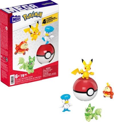 Mega - pokémon team van paldea regio - constructiespeelgoed - speelfiguur
