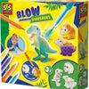 Ses creative 14295 blaasstiften - dinosaurussen - creatieve knutselset voor kinderen vanaf 5 jaar - versier dinosaurussen met blaasstiften - wasbaar en herbruikbaar - perfect voor dinoliefhebbers