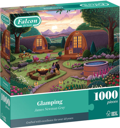 Falcon legpuzzel glamping 1000 stukjes landschap volwassenen.