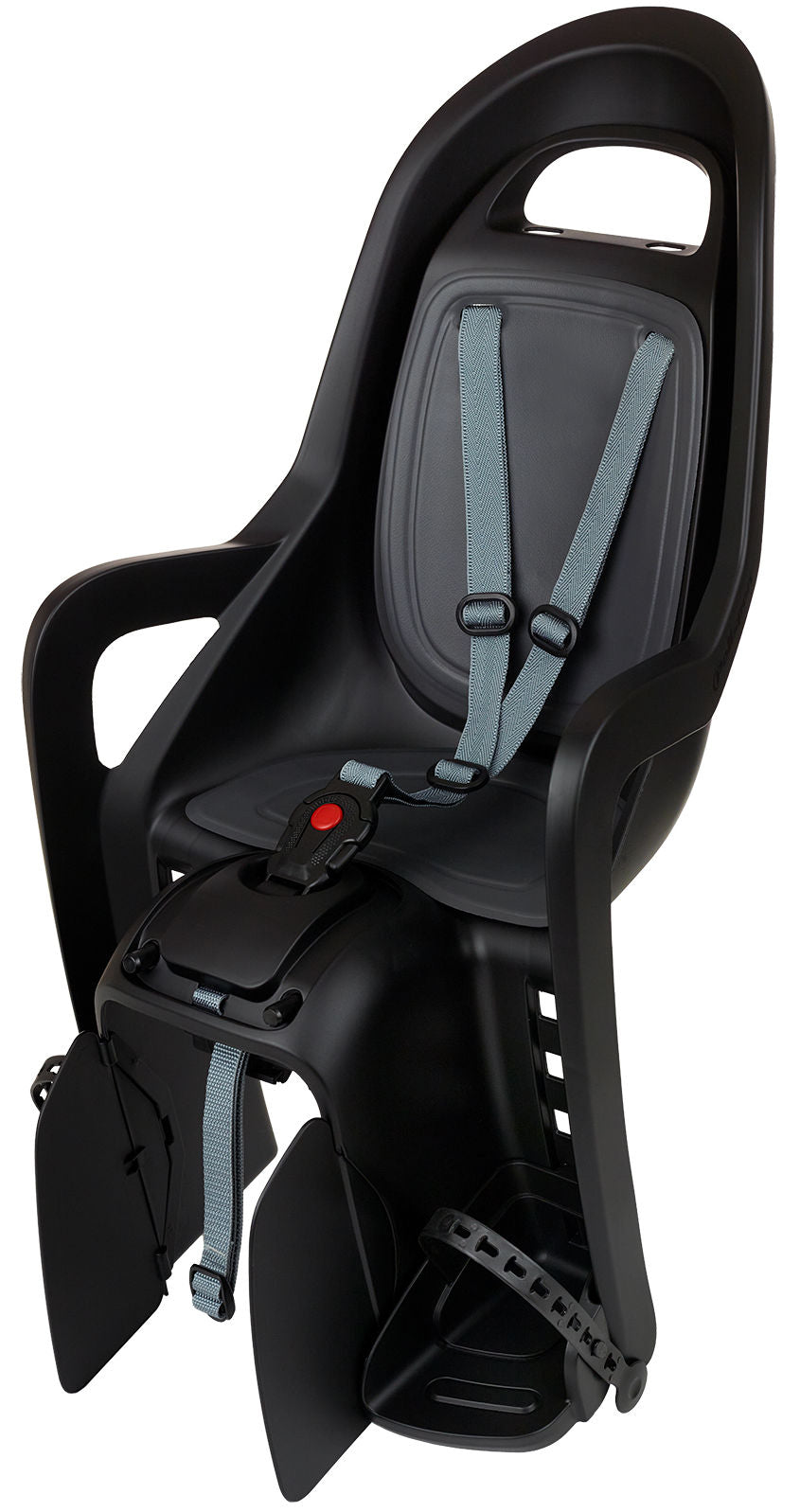 Polisport achterzitje groovy black serie mik-hd zwart