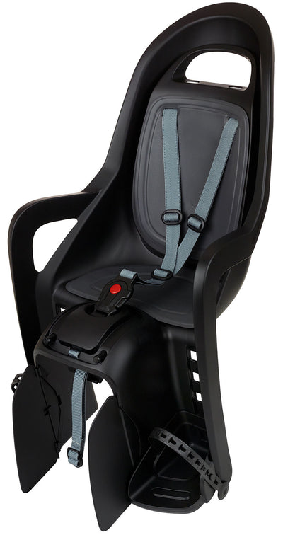 Polisport achterzitje groovy black serie mik-hd zwart