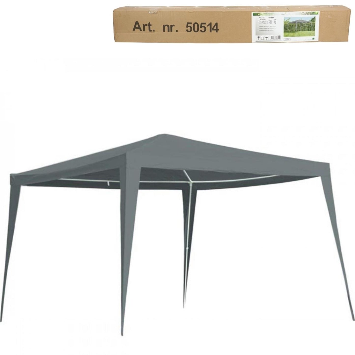 Lesli living partytent grijs 3x3m