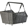 Basil fietmand cento rattan look met mik bevestiging 22 liter 41 x 25 x 12 cm - bruin