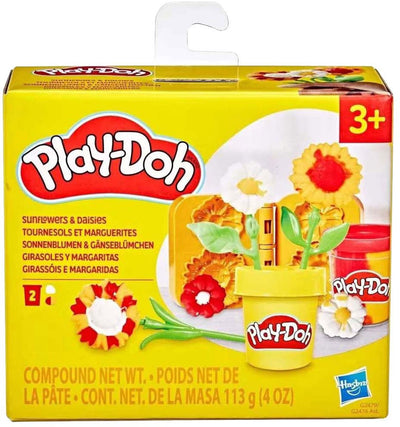 Play-doh klei speelset zonnebloemen en madeliefjes - creatief speelgoed.
