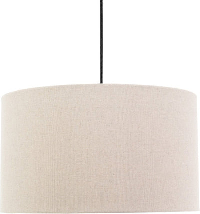 Eglo feniglia hanglamp - e27 - ø 38 cm - beige|zwart - linnen