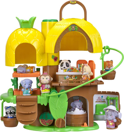 Klorofil speelset de tropische ananas - interactief kinderspeelgoed – poppenhuis - met figuur uit de apen familie - vanaf 18 maanden
