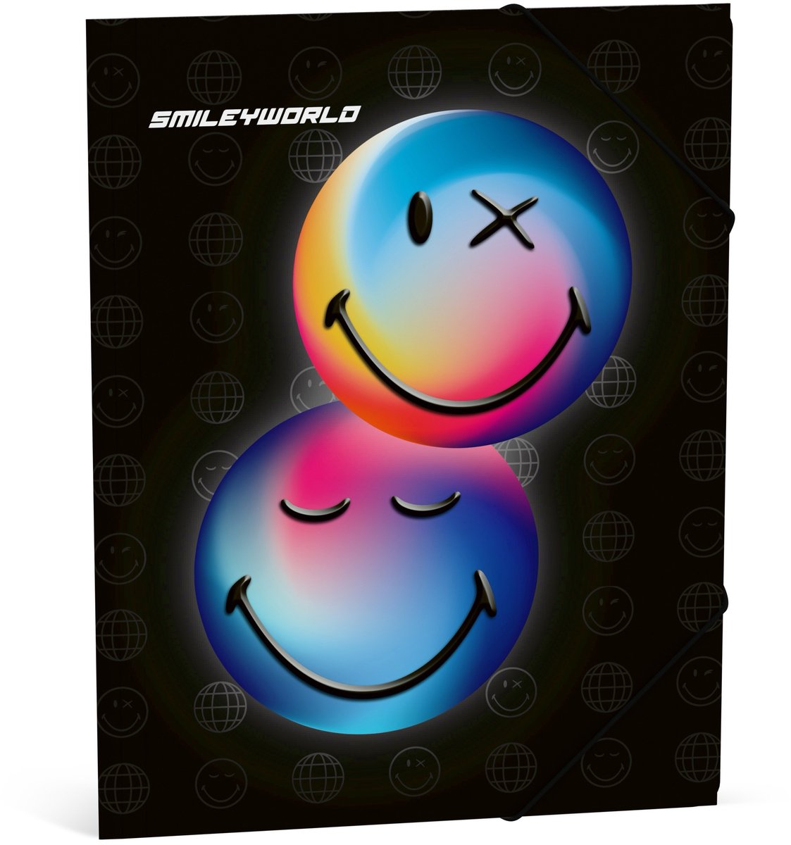 Smileyworld smiley world elastomap a4 - zwart