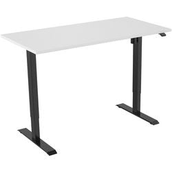 Euroseats bureau zwart, wit b000bl140wht 80 x 750-1235 x 140 mm