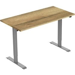 Euroseats bureau grijs, eiken b000gr160nat 80 x 750-1235 x 160 mm