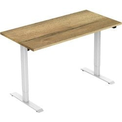Euroseats bureau wit, eiken b000wh160nat 80 x 750-1235 x 160 mm