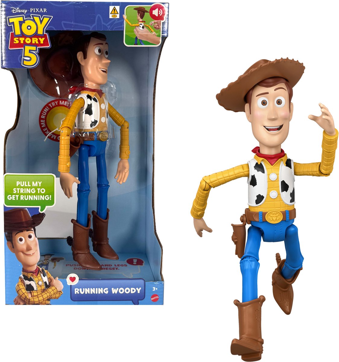 Mattel toy story 5 - hello woody deluxe elektronisch - 30cm nl