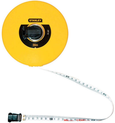 Stanley handgereedschap landmeter fiberglas gesloten kast | 30m - 12,7mm - 0-34-297