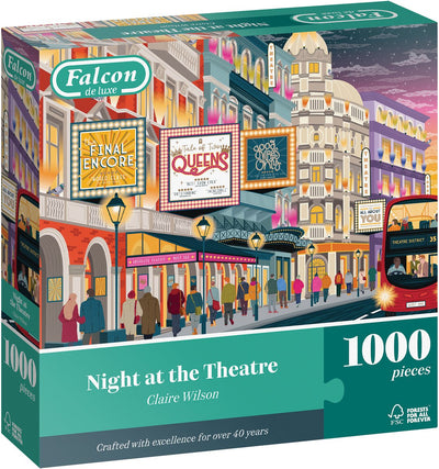 Falcon legpuzzel night at the theatre 1000 stukjes puzzel volwassenen.