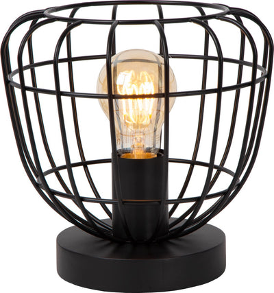 Lucide filox - tafellamp - ø 20 cm - 1xe27 - zwart