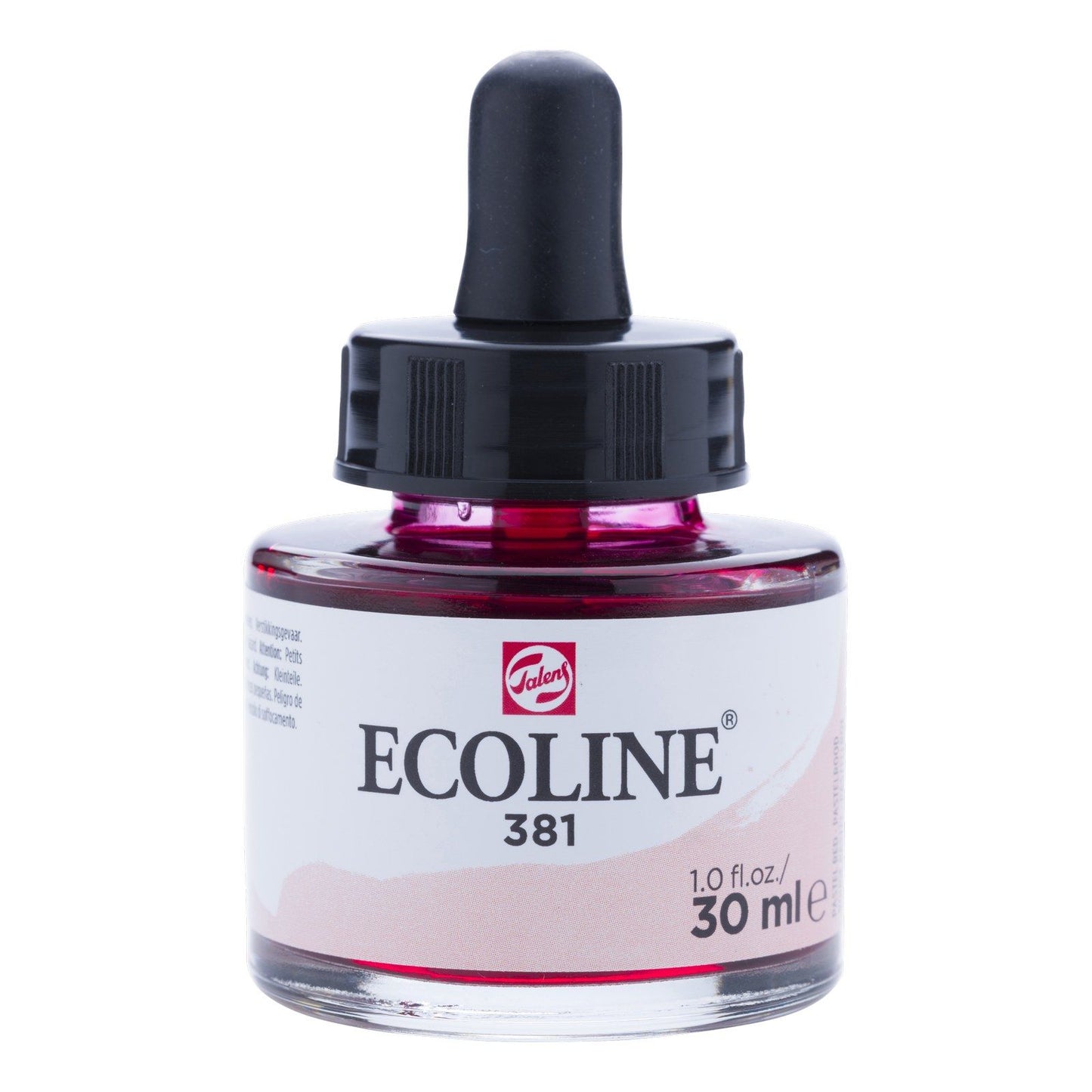 Ecoline • vloeibare waterverf fles 30ml pastelrood 381