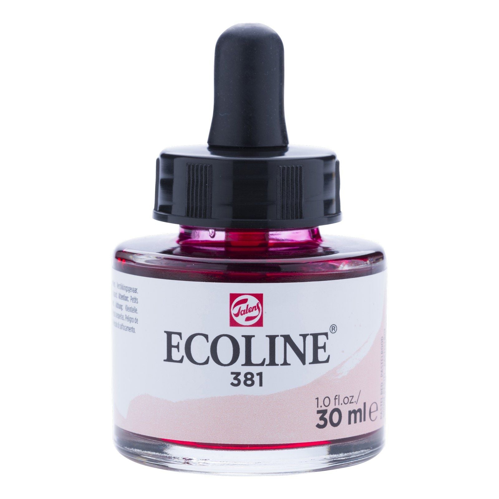 Ecoline • vloeibare waterverf fles 30ml pastelrood 381