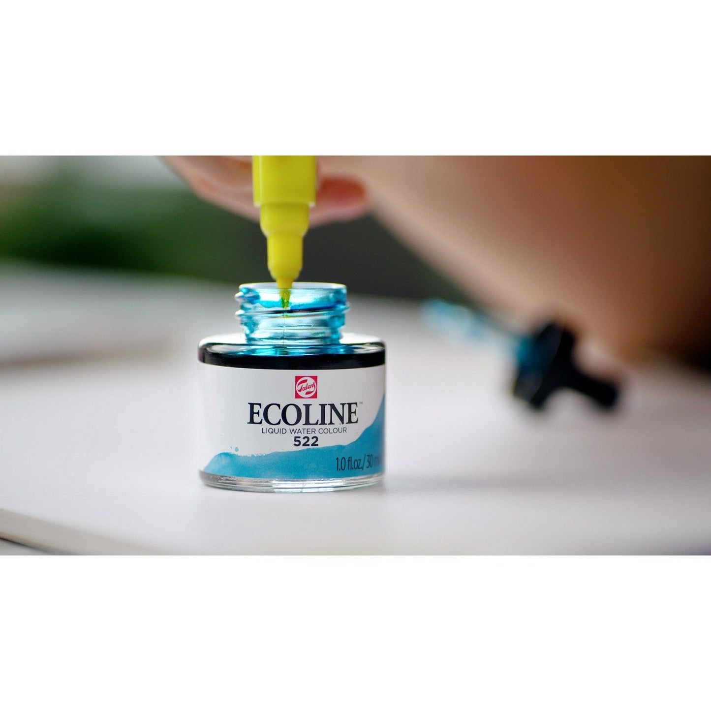 Ecoline • vloeibare waterverf fles 30ml turkooisblauw 522
