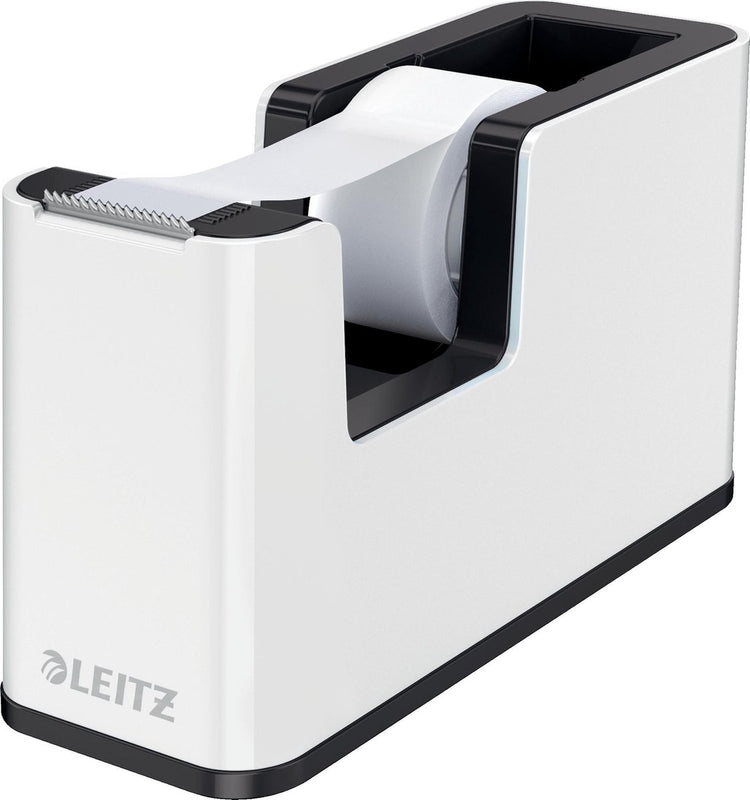 Leitz wow plakbandhouder - inclusief 1 rol plakband - zwart wit