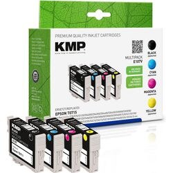 Inktcartridge kmp epson t0715 zwart, cyaan, magenta, geel