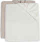 Jollein - aankleedkussenhoes badstof 50x70cm - zachte hoes baby aankleedkussen - ivory nougat - 2 stuks