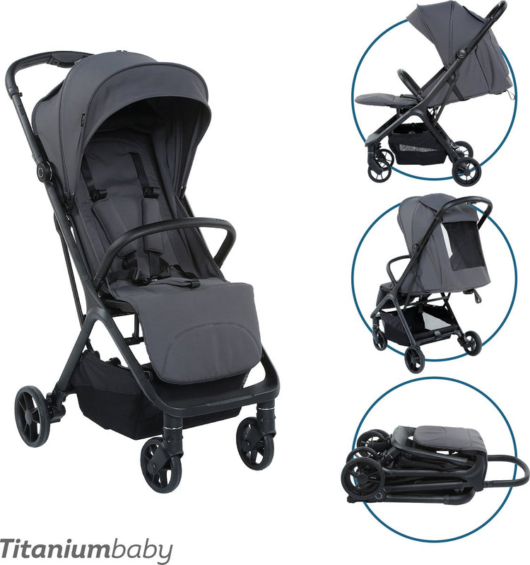 Titanium baby titaniumbaby buggy pulse graphite grey